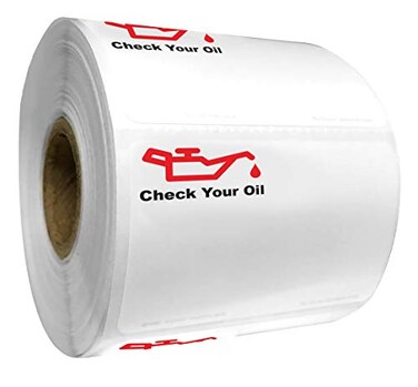INDY PRINT Oil Can Stock Logo Labels Compatible with Indy 2 PRO Printer 500 Count
