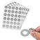 ScratchStix 150 Pack 1 Scratch Off Stickers Labels Round Circle Silver