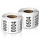 OfficeSmartLabels 00011000 Consecutive Number Labels 1 x 15 inch White 1000 Labels 0001 to1000 Number Sequence Stickers for Inventory Shipping Distribution OR Manufacturing