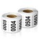 OfficeSmartLabels 00011000 Consecutive Number Labels 1 x 15 inch White 1000 Labels 0001 to1000 Number Sequence Stickers for Inventory Shipping Distribution OR Manufacturing