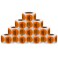 Aleplay 15 Inch USE First Stickers Food Service Inventory Control Labels Trilingual Product Labels Orange 500 Stickers Per Roll 10 Rolls