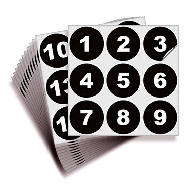 iSYFIX Black Consecutive Number Stickers 1 to 100 2inch 1 Set Vinyl Self Adhesive Premium Decal Ideal for Inventory Storage Organizing Boxes Bins Toolbox Lockers More IndoorOutdoor