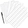 Mudder 325 Pieces Essential Oil Label Bottle Stickers White Waterproof Labels Ovalshaped and Round Oils Stickers with Marker Pen