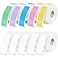 Gersoniel 1600 Pcs Label Tapes 12x40mm Compatible with D30 Label Printer Laminated Labeling Stickers Thermal Labels for Home Office