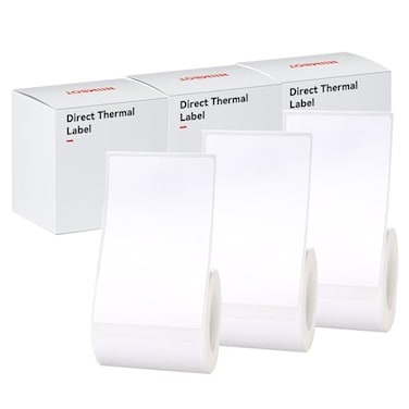 Haihaixiong B21 Label of 3 Rolls White 50x80mm for NIIMBOT B1 B21 B3S Label Maker WaterproofSelfAdhesive Label Paper Office and Home Labeling Tape Replacement