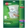 Avery SelfAdhesive Removable Laser Id Labels White 85 x 11 inches 25 per Pack 6465
