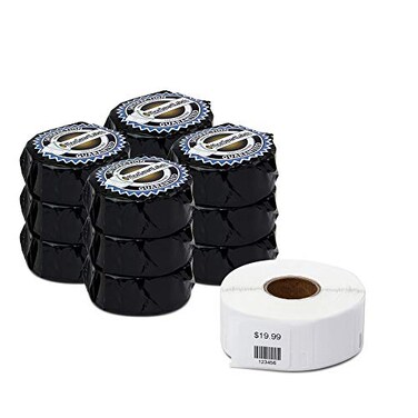 OfficeSmartLabels 1 x 1 inch Multipurpose Labels Compatible with 30332 12 Rolls 750 Labels Per Roll