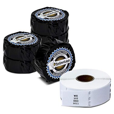 OfficeSmartLabels 1 x 112 inch Book Spines Labels Compatible with 30347 6 Rolls 750 Labels Per Roll