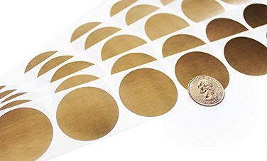 My Scratch Offs 15 Inch Gold Round Stickers 500 Pack ScratchOff Labels
