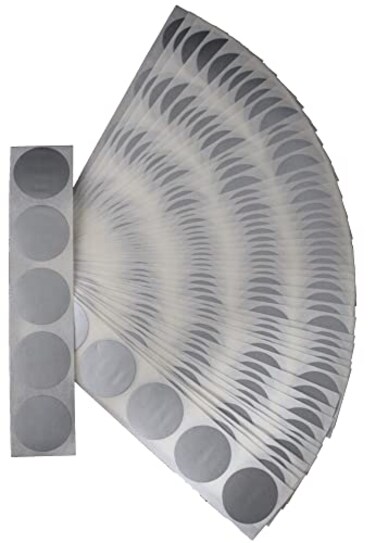 My Scratch Offs 1 Inch Silver Round Stickers 250 ScratchOff Labels