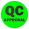 OfficeSmartLabels QC Approval Stickers 1 Inch Round Circle in Bright Neon Green QC Approval Labels for Quality Control Production Line Warehouse Inventory Management Inspection Stickers 300 Labels per