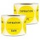 OfficeSmartLabels 600 Labels 2 Rolls Expiration Date Stickers 15 inch Round Yellow Small Date StickersWritable Expiration Date Labels for Food Containers or Food Storage