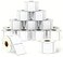 BETCKEY 2 x 2 51 mm x 51 mm Square Labels Compatible with Zebra Rollo Label PrinterPremium Adhesive Perforated 16 Rolls 12000 Labels