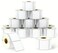 BETCKEY 2 x 2 51 mm x 51 mm Square Labels Compatible with Zebra Rollo Label PrinterPremium Adhesive Perforated 16 Rolls 12000 Labels
