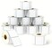 BETCKEY 2 x 2 51 mm x 51 mm Square Labels Compatible with Zebra Rollo Label PrinterPremium Adhesive Perforated 16 Rolls 12000 Labels