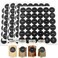 LOPURO Spice Labels 432Pcs Spice Labels Stickers 14in Waterproof Adhesive Round Preprinted Spice with Blank Label Black Tear Resistant Sticker for Kitchen Jars Caps Food Containers Spice Organizers