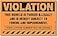 SmartSign 50Pack 5 x 8 Violation Vehicle Illegally Parked Subject to TowingImpoundment Parking Stickers with Permanent Adhesive 45 mil Paper Fluorescent OrangeBlack