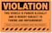 SmartSign 50Pack 5 x 8 Violation Vehicle Illegally Parked Subject to TowingImpoundment Parking Stickers with Permanent Adhesive 45 mil Paper Fluorescent OrangeBlack
