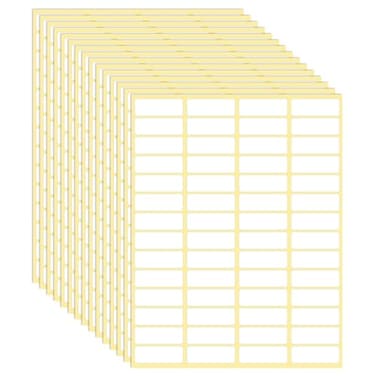 Sliverdew 1680 Pcs Rectangle Labels 05 x 15 White Writable Name Label Stickers Blank Paper Stickers SelfAdhesive File Folder Labels for Document Bottle Cup School Office Classification