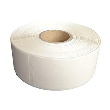 L LIKED Blank White 1 x 2 Inch Dissolvable Labels for Food Rotation Prep roll of 500 1 Rolls