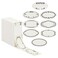 Juvale Dissolvable Food Labels 300 Pack White Rectangular 11 x 225 in Canning Jar Labels Pantry Freezer Container Stickers 8 Unique Designs