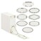 Juvale Dissolvable Food Labels 300 Pack White Rectangular 11 x 225 in Canning Jar Labels Pantry Freezer Container Stickers 8 Unique Designs