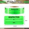 Gersoniel 2400 Pcs 1 x 225 Inch Quality Control Inventory Labels Will Not Fade Rectangle Labels Fluorescent Green Adhesive Stickers for Handling Shipping Warehouse Inventory Control