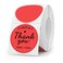 FINDAT Round Thermal Labels 2 Inch Vinyl Circle Red Direct Printer Stickers Waterproof SelfAdhesive Decals Label for Logo Design Sealing Office Address 500 PCS