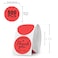 FINDAT Round Thermal Labels 2 Inch Vinyl Circle Red Direct Printer Stickers Waterproof SelfAdhesive Decals Label for Logo Design Sealing Office Address 500 PCS
