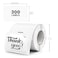 FINDAT Transparent Thermal Labels 3 2 Inch Self Adhesive Printer Clear Stickers Vinyl Waterproof Roll Decals Rectangle Name Tag for Address Design DIY Logo Business 300 PCS