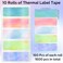 Gersoniel 1600 Pcs Label Tapes Compatible with D30 Label Printer Laminated Labeling Stickers Thermal Labels for Home Office