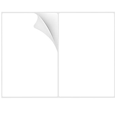 Batrical 812512 Shipping Labels 60 Labels Sticker Paper for LaserInk Jet Printer mailing Labels 8511 White 2 per Sheet