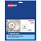 Avery Matte White Labels Metallic Gold Borders 3 Round Labels 60 Total LaserInkjet Printable 6544