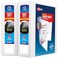 Avery HeavyDuty View 3 Ring Binder 3 One Touch Slant Rings Holds 85 x 11 Paper 2 White Binders 79791