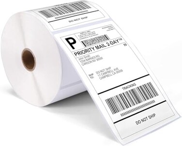 ASprink 4x6 Thermal Shipping Address Labels Thermal Labels 4x6 for Label Printer Address Label Paper Compatible with MUNBYN Rollo and Other Thermal Printer 1 Pack500 RollPack