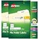 Avery File Folder Labels with TrueBlock Technology Permanent Adhesive 23 x 3716 LaserInkjet 2Pack 1500 Labels Total 38366