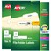 Avery File Folder Labels with TrueBlock Technology Permanent Adhesive 23 x 3716 LaserInkjet 2Pack 1500 Labels Total 38366
