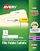 Avery TrueBlock File Folder Labels 23 x 3716 White 5 Packs 7500 Printable Labels Total 5366