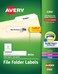 Avery TrueBlock File Folder Labels 23 x 3716 White 5 Packs 7500 Printable Labels Total 5366