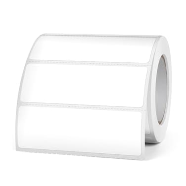 FINDAT 31 Inch White Thermal Labels Vinyl Rectangle Waterproof Direct Printer Stickers Color SelfAdhesive File Folder Label for Name Logo DIY Barcodes Office Address 500 PCS