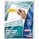Avery 5 Tab Dividers for 3 Ring Binder Easy Print Apply Clear Label Strip Index Maker Customizable White Tabs 10Pack of 5 Sets 50 Sets Total 11436