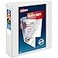 Avery HeavyDuty View 3 Ring Binder 2 Inch One Touch Slant Rings 530Sheet Capacity DuraHinge 28 Inch Wide Spine Customizable Clear Cover and Spine 1 White Binder 79792