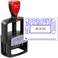 Rubber Stamp Creation MaxMark Heavy Duty Style 5 Date Stamp with Approved self Inking Stamp 2 Color BlueRed Ink