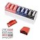 Reliancer Set of 8 Self Inking PreInked Office Stamp 8 Message Account Stamp Office Stationary Stamper Business Paper Work Text Stamps wTray RedBlueBlack Ink