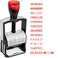 MaxMark 2024 Heavy Duty Date Phrase Stamp Large Date Size Exclusive 12Year Band Red Ink