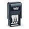 Trodat Printy 4850 Date Stamp Pocket Sized Self Inking Stamp with Approved Copy Entered Scanned Blue and Red Ink 34 x 1