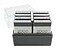 2000 Plus Mini Message Stamp Set with Storage Tray PreInk and SelfInk for Business and Office 8 Messages Red and Blue Ink 030219