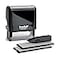 Trodat Printy 4912 Self Inking Do it Yourself DIY 4 line Personalized Custom Message or Address Stamp kit with Black Ink Impression Size 34 x 178 inch Black