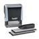 Trodat Printy 4912 Self Inking Do it Yourself DIY 4 line Personalized Custom Message or Address Stamp kit with Black Ink Impression Size 34 x 178 inch Blue