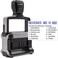 Rubber Stamp Creation 5117 Professional 12Message Stamp wDater SelfInking Blue Ink Color